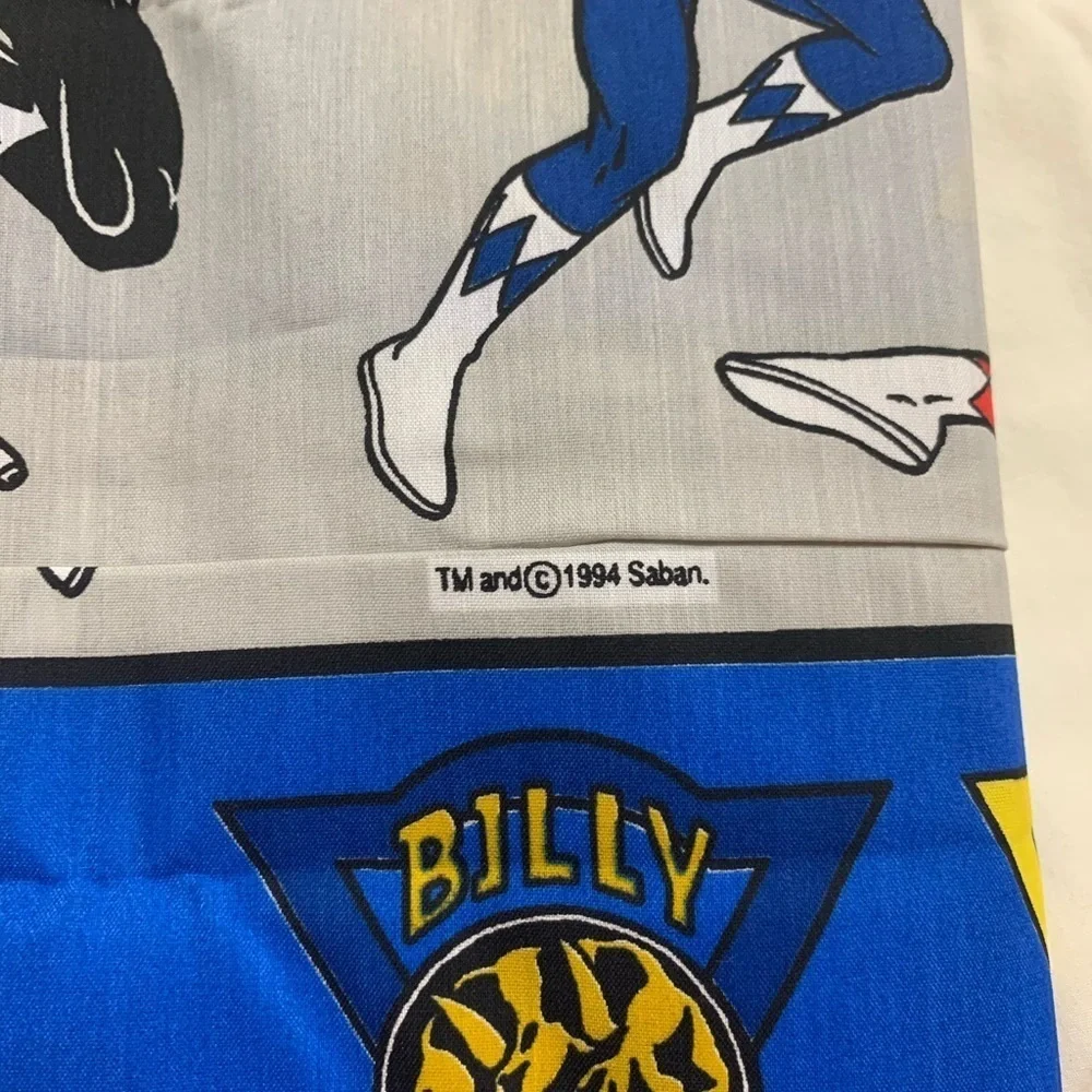Mighty morphin power rangers balance curtains 1994